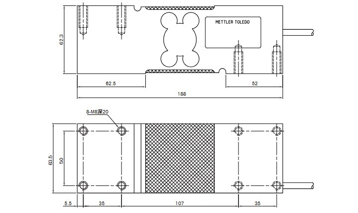 Тензодатчик Mettler Toledo MT1260 500KG