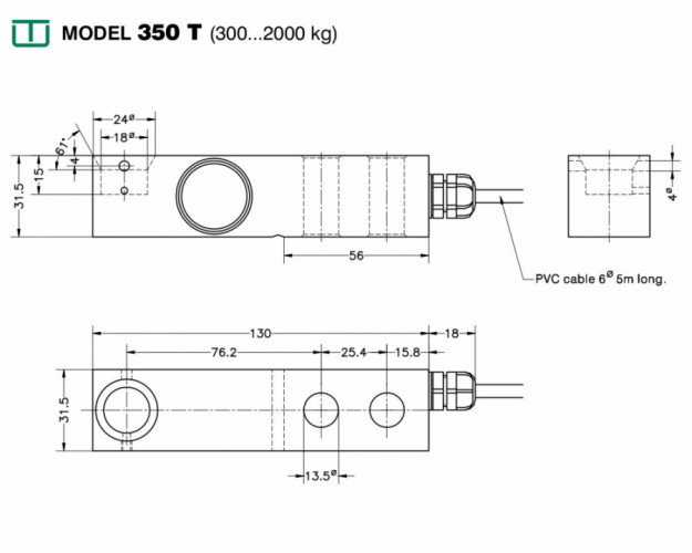 Тензодатчик Utilcell 350T Atex 1.5T