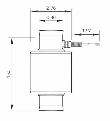 Тензодатчик CAS WBK-C 25T