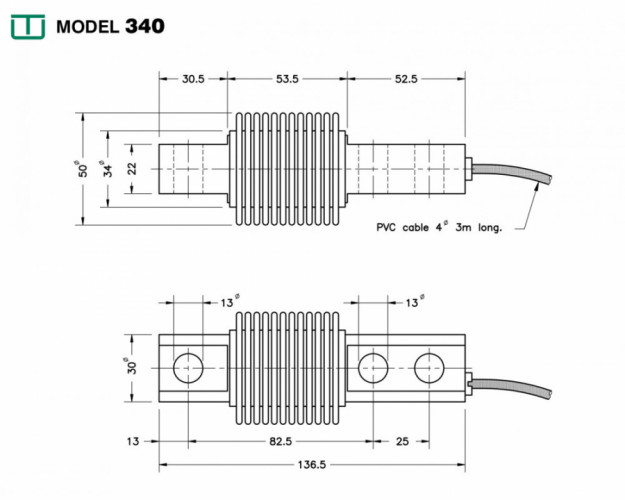 Тензодатчик Utilcell 340 300KG